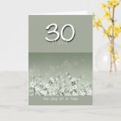 30 Jours Sober Fleurs propres Carte Anniversaire (Fleur jaune)