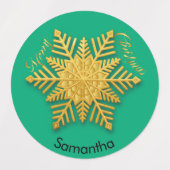30 kerstcadeau aangepaste naam tag labels (Design 1)