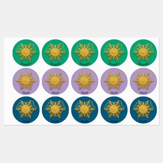 30 kerstcadeau aangepaste naam tag labels (Vel)