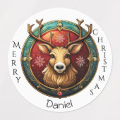 30 Kerstcadeau Aangepaste Naamlabel Labels (Design 2)