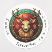 30 Kerstcadeau Aangepaste Naamlabel Labels (Design 1)