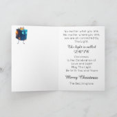 *~* 30 Kosmische Ogen Kerstglans Liefde AP97 Bedankkaart (Binnen)