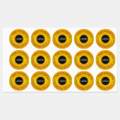 30 Logo d'affaires de luxe, Stickers Gold Waterpro (Feuille)