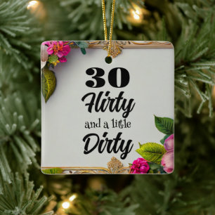 30 Ornement en céramique Flirty