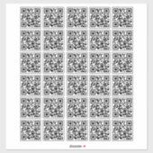 30 Personnalisé facile à rendre QR Code Sticker (Feuille)