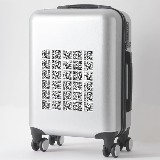 30 Personnalisé facile à rendre QR Code Sticker (Sur valise)