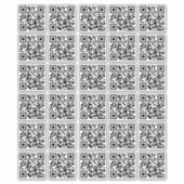 30 Personnalisé facile à rendre QR Code Sticker (Devant)
