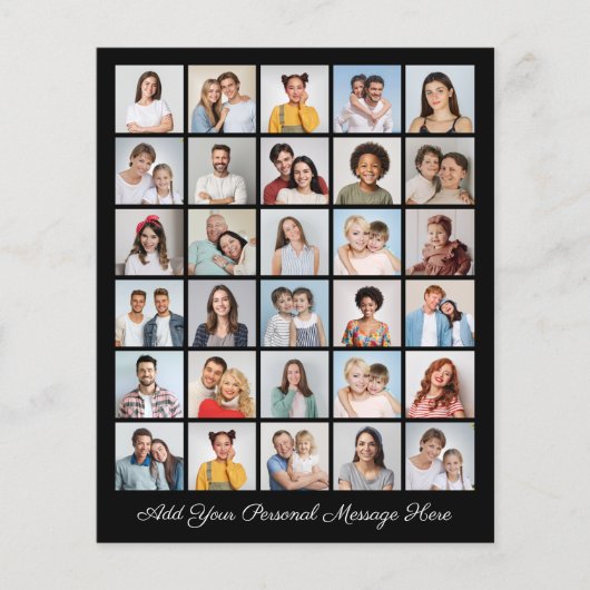 30 Photo Collage Ajouter votre feuille de voeux (Devant)