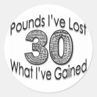 30 pond verloren Sticker