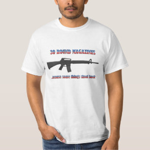 30 Ronde tijdschriften - tweede amendement T-shirt