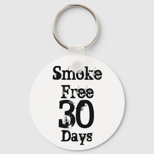 30, rookvrij, dagen sleutelhanger (Voorkant)