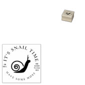 30 seconden geen denkende slakkenstempel 	rubberstempel (Gestempeld)