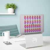 30 Southwest Rainbow Ombre Kokopelli Silhouettes Sticker (Laptop op bureau)