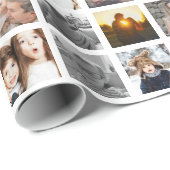 30 Square Photo Collage Cadeaupapier (Rol Hoek)