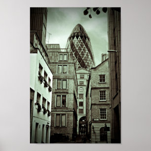 30 St Mary Axe The Gherkin Londen Verenigd Koninkr Poster