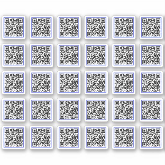 (30 Stickers Étiquettes) Générer un code QR person (Devant)