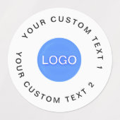 30 Stickers imperméables avec votre logo d'entrepr (Design 1)