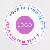 30 Stickers imperméables (Logo d'entreprise élégan (Design 1)