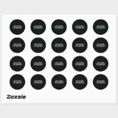 30% Stud 70% Muffin Funny Vaderdag Valentijns Ronde Sticker (Vel)