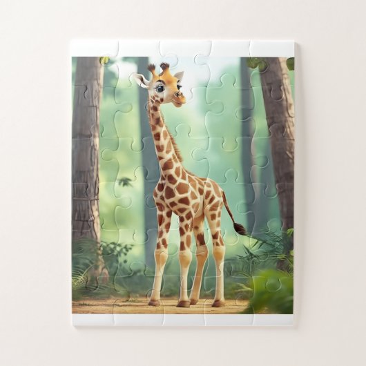 30 stuk Kinder Giraffe puzzel Legpuzzel (Verticaal)