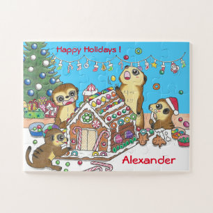30 Stukken Personaliseren Meerkats puzzel