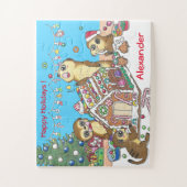 30 Stukken Personaliseren Meerkats puzzel (Verticaal)