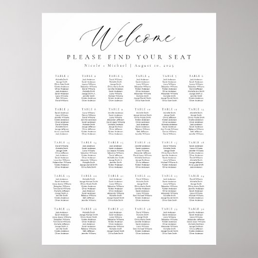 30 Tableaux Tableau Affiche de bienvenue (Devant)