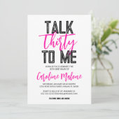 30 To Me 30e anniversaire Invitation (Debout devant)