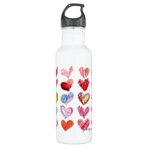 30 Valentijn Love Hearts Water Waterfles