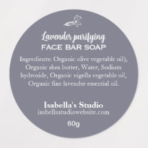 30 Waterbestendige lavendel Handgemaakte zeep