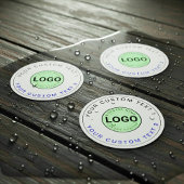 30 Waterproof Stickers (Business Logo, Brand Text)