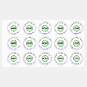30 Waterproof Stickers (Business Logo, Brand Text) (Feuille)