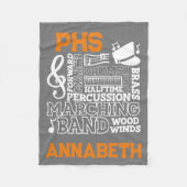 30 "x40" School Band Stadion Fleece Deken (Voorkant)