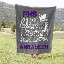 30 "x40" School Band Stadion Fleece Deken