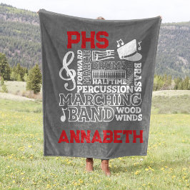 30 "x40" School Band Stadion Fleece Deken