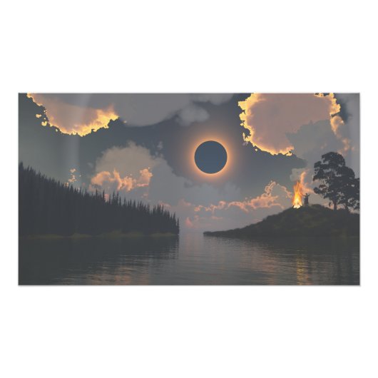 30" x 24" paper poster: "Eclipse" image Foto Afdruk (Voorkant)