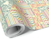 30 x 60 ft Gift wrapping papier zigzag abstract (Rol Hoek)