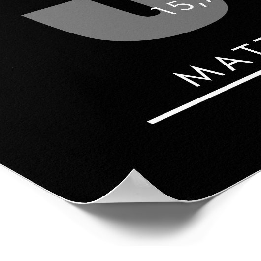 30 Years Retirement or Employee Appreciation Gift Poster (Hoek)