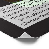 30. Zink (Zn) Periodieke tabel van de elementen Poster (Hoek)