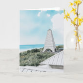 30A Florida Waterverf Wenskaart Kaart (Gele Bloem)