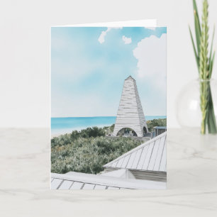 30A Florida Waterverf Wenskaart Kaart