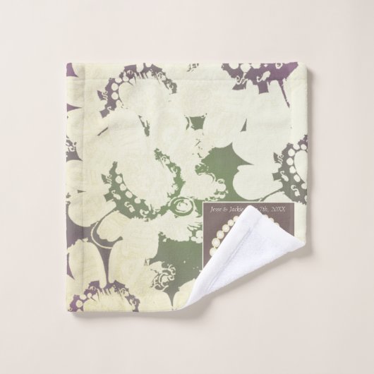 30e/12e anniversaire de perles (Gant de toilette)