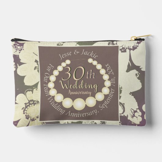 30e/12e Sac à coudre floral Pearl pour impression (Verso)