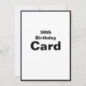 30e 30e 30 Dertig 3-0-dagkaart Kaart (Voorkant)