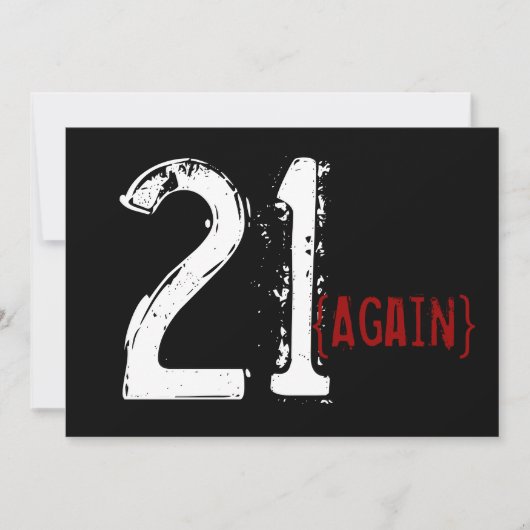 30e anniversaire - 21 de nouveau - Invitation d'an (Devant)