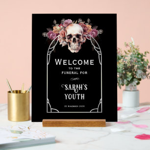 30e anniversaire Affiche de bienvenue funéraire
