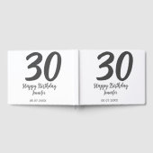 30e anniversaire ajouter nom date année noir modèl (Complet)