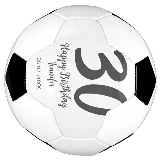 30e anniversaire ajouter nom date année noir modèl (Tourné)