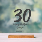 30e anniversaire ajouter nom date année noir modèl (Neutre)