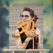 30e anniversaire ajouter nom date année photo blan (Neutre)